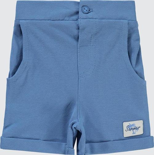 Erkek Bebek Şort 6-18 Ay İndigo