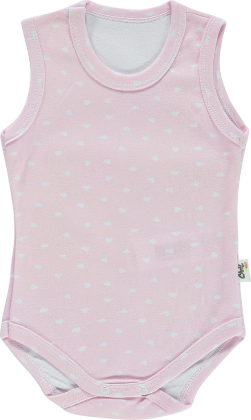Kız Bebek Çıtçıtlı Badi 0-18 Ay Pembe