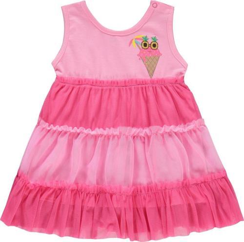 Kız Bebek Elbise 6-18 Ay Pembe