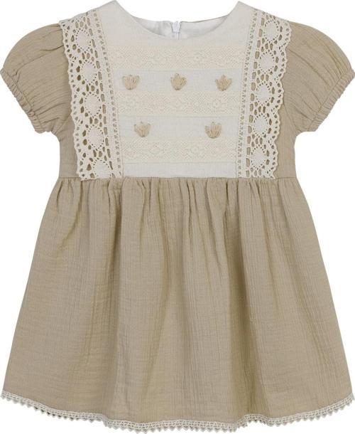 Kız Bebek Elbise 6-18 Ay Camel