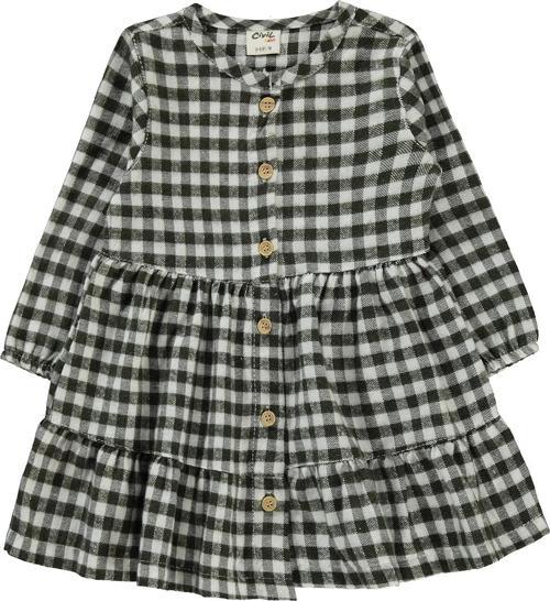 Kız Bebek Elbise 6-18 Ay Haki