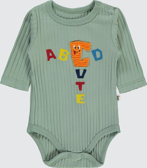 Bebek Çıtçıtlı Badi 3-18 Ay Soft Yeşil