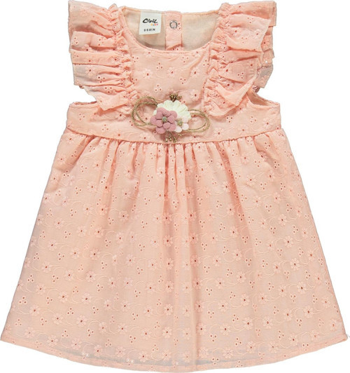 Kız Bebek Elbise 6-18 Ay Pembe