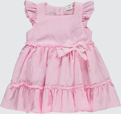 Kız Bebek Elbise 6-18 Ay Pembe