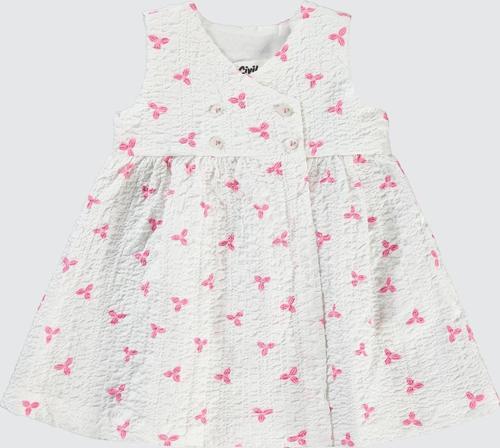 Kız Bebek Elbise 6-18 Ay Fuşya