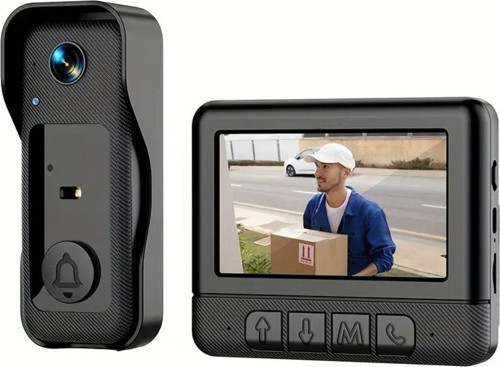 X6 Video Doorbell Kablosuz Görüntülü Kapı Zili Kameralı Kapı İntercomu Ekranlı Mikrofonlu Şarjlı