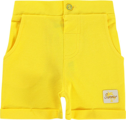 Erkek Bebek Şort 6-18 Ay Sarı