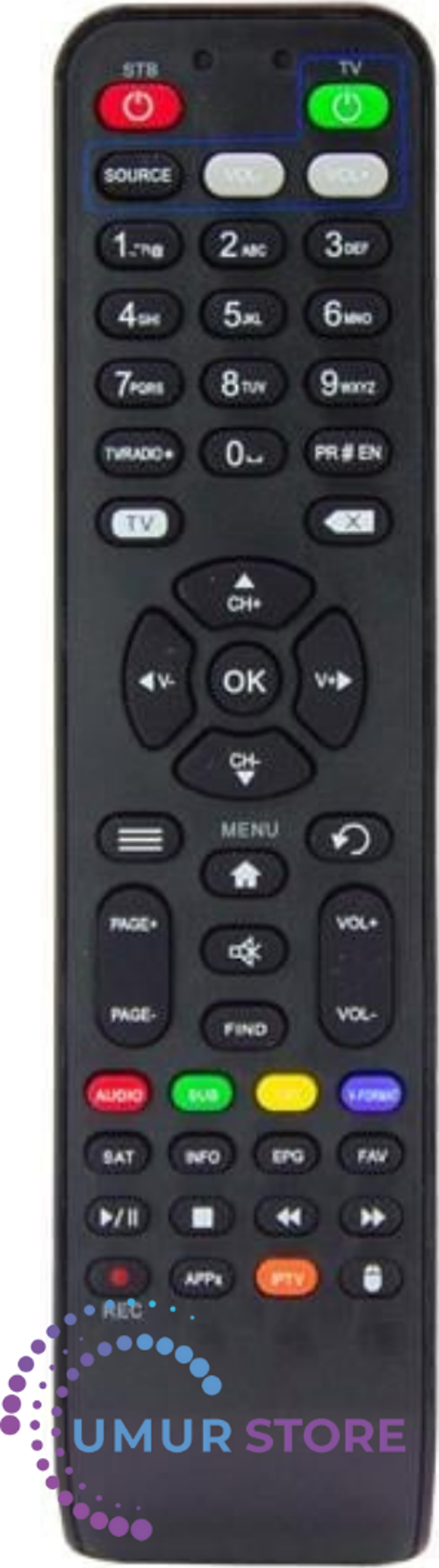 10000UHD Uydu Alıcı Kumandası