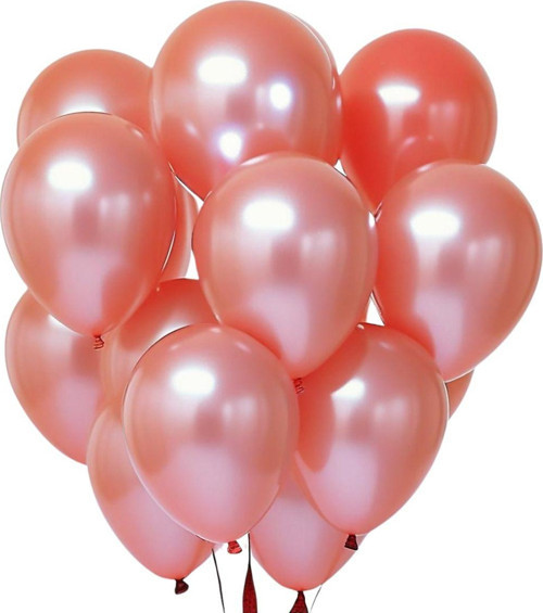 20 Adet 12 İnç 30 Cm Metalik Kırmızı Balon Doğum Günü Süsleme
