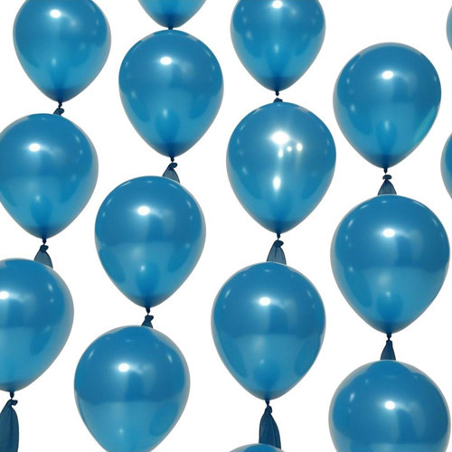 20 Adet 12 İnç 30 Cm Metalik Mavi Balon Doğum Günü Süsleme