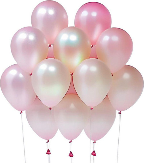 20 Adet 12 İnç 30 Cm Metalik Pembe Balon Doğum Günü Süsleme