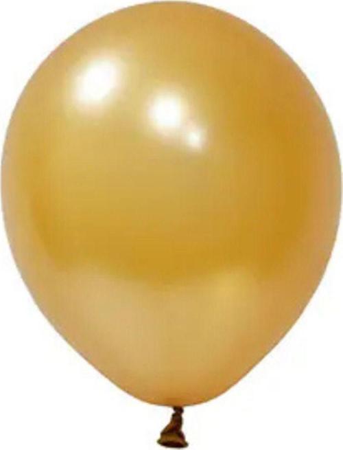 20 Adet 5 İnç 12,5 Cm Metalik Altın Balon Doğum Günü Süsleme