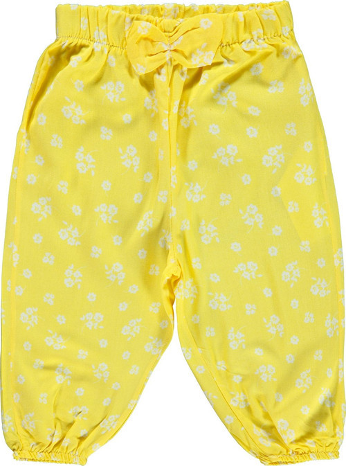 Kız Bebek Pantolon 6-18 Ay Sarı