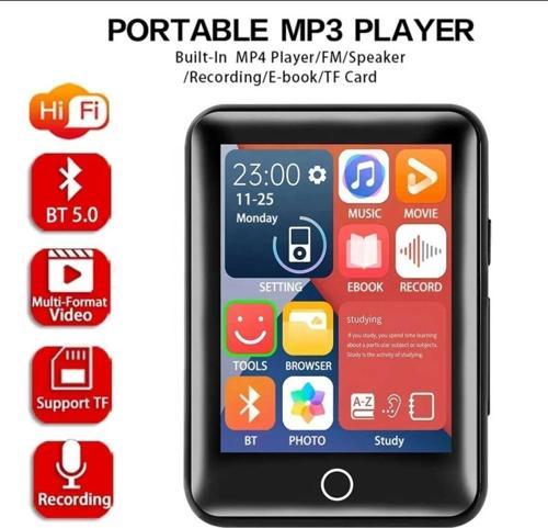 Dokunmatik Ekranlı Bluetooth Lu Mp3 Mp4 Player Dahili Hoparlör Müzik Çalar 4Gb Hafızalı Mp Player