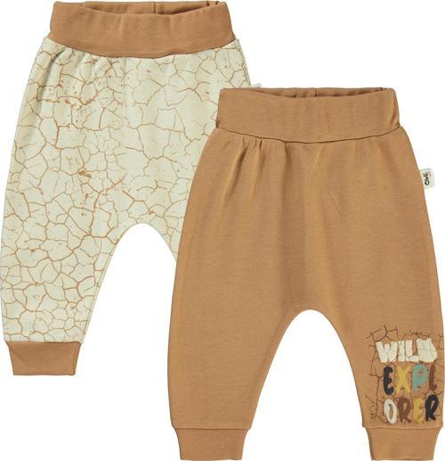 Erkek Bebek 2'li Patiksiz Tek Alt 6-18 Ay Kahve