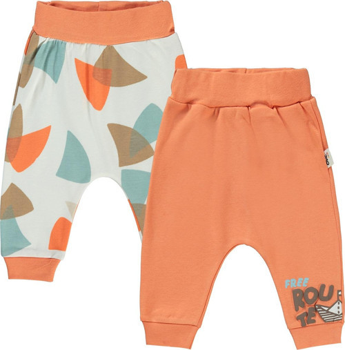 Erkek Bebek 2'li Patiksiz Tek Alt 6-18 Ay Oranj