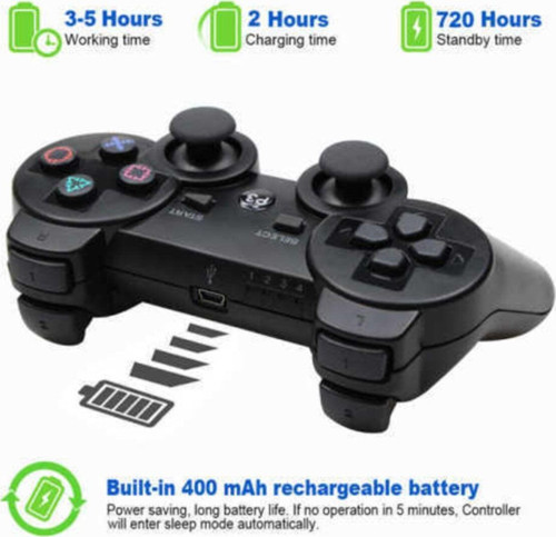 Ps3 Oyun Kolu Joystick Kablosuz Kol Wireless Playstation 3 Uyumlu