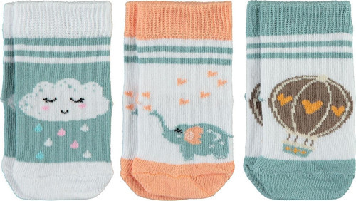 Kız Bebek 3'lü Çorap Set Mint Yeşili