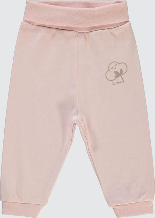 Bebek Organik Patiksiz Tek Alt 1-12 Ay Pembe