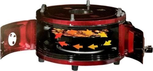 Marka J-285 Yf-1010 Lüks Büyük Dönerli Emaye Camlı Termostatlı 42 Lt. Fırın