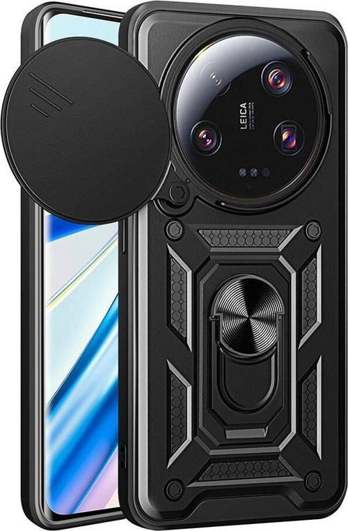Xiaomi Mi 13 Ultra Uyumlu Kamera Koruma Sürgülü Standlı Tank Kılıf