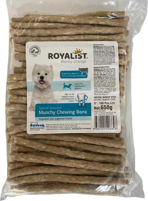 KÖPEKLER İÇİN ÇİĞNEME ÜRÜNÜ KÖPEK DOĞAL ÖDÜL KEMİĞİ 100 ADET
