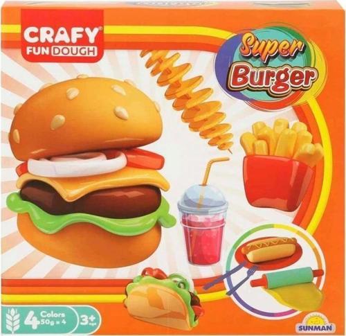 Nessiworld 2015 Crafy Süper Burger Oyun Hamuru Seti 200 g 12 Parça
