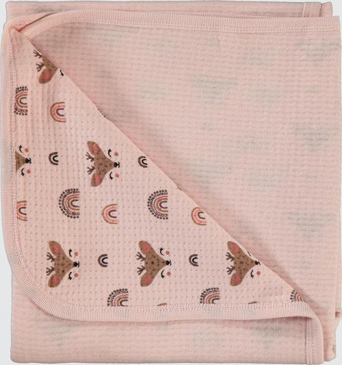 Kız Bebek Battaniye Pudra