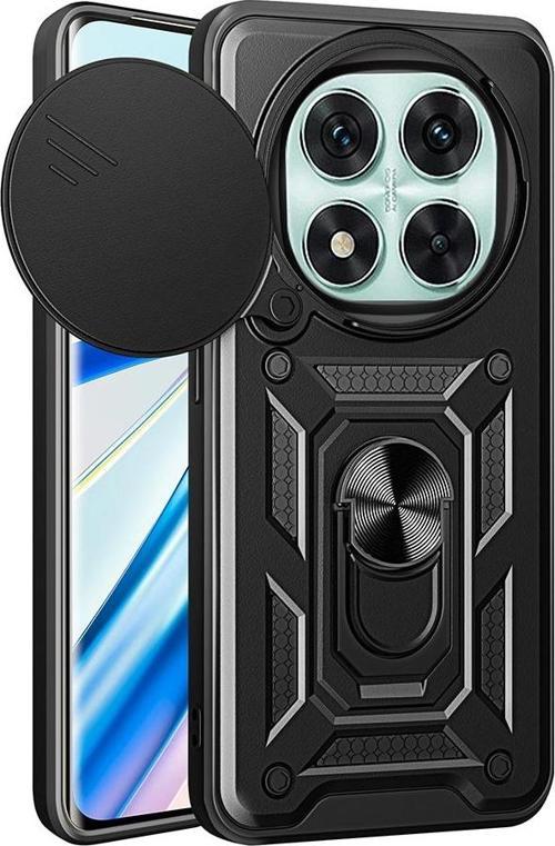 Xiaomi Redmi Note 15 Pro 4G Uyumlu Kamera Koruma Sürgülü Standlı Tank Kılıf