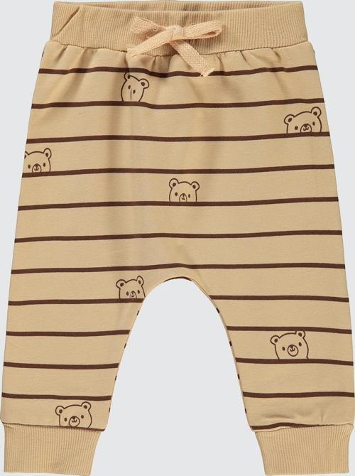 Erkek Bebek Patiksiz Tek Alt 6-18 Ay Sütlü Kahve