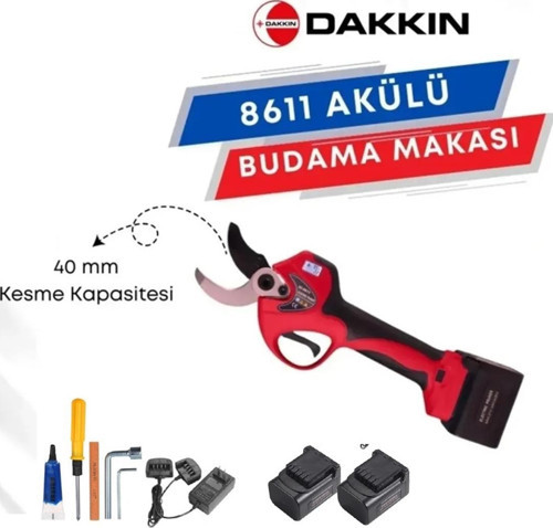 Sc 8611 LED Göstergeli Akülü Budama Makası 40mm