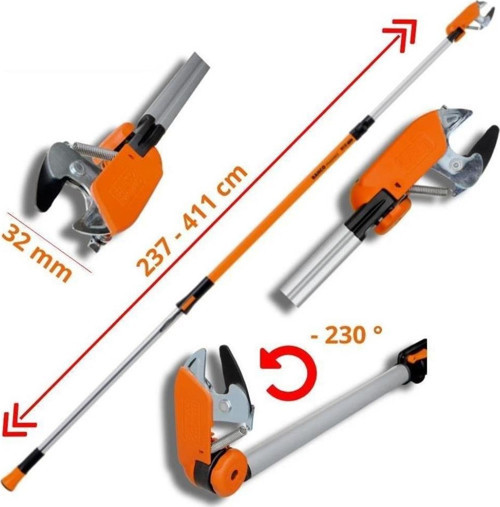 ATP Teleskopik Yüksek Dal Budama Makası 230-410 cm