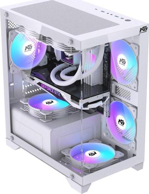 Orion Elite 4X Tuştan Değişen Rgb Fanlı M-Atx Boş Bilgisayar Kasası Beyaz