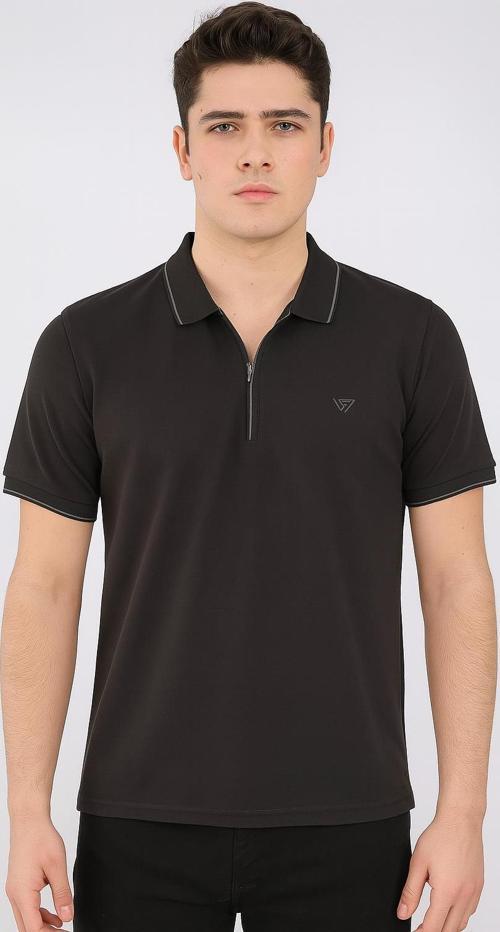 Gewer Slim Fit Erkek Kısa Kol Polo Yaka Tshirt - 7351