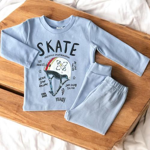 SKATE PİJAMA TAKIM Mavi