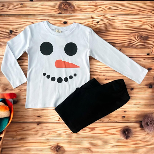 SMILE PİJAMA TAKIM BEYAZ