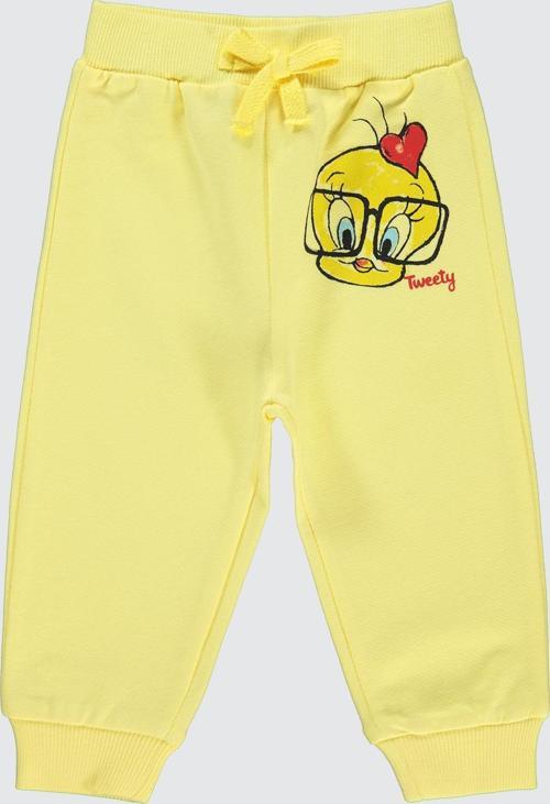 Kız Bebek Eşofman Altı 6-18 Ay Açık Sarı