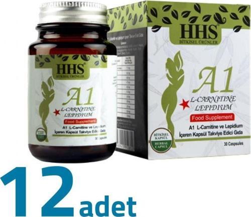 A1 L-carnitine Lepidium A 1 Bitkisel 30 Kapsül X 12adet Kutu