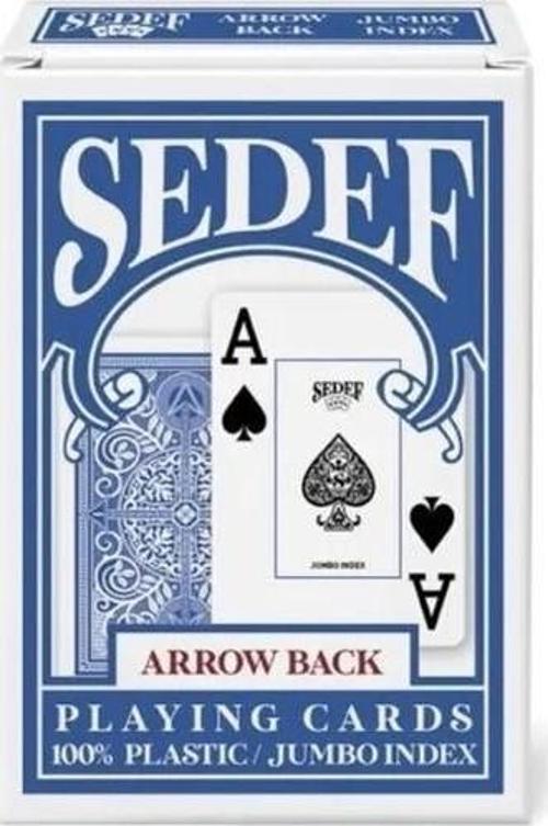 Sedef Jumbo Index İskambil Oyun Kart Destesi - Mavi