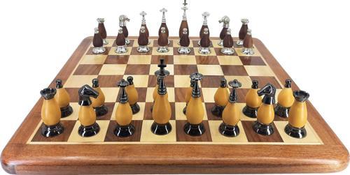 (PRESTIJSATRNCMOD242) Prestij Serisi Ahşap Satranç Takımı / Ahşap (38cm) 