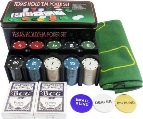 Texas Hold'em Poker Seti 200 Chip