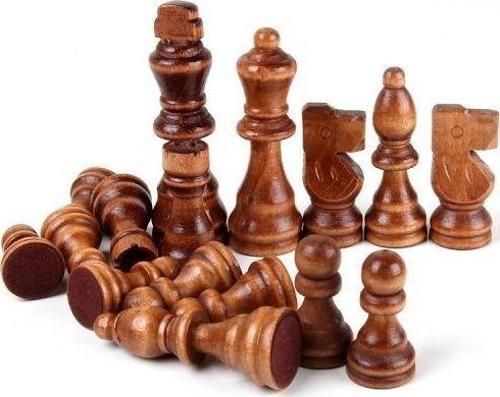 Ahşap Satranç Taşları No:35 Büyük 9cm