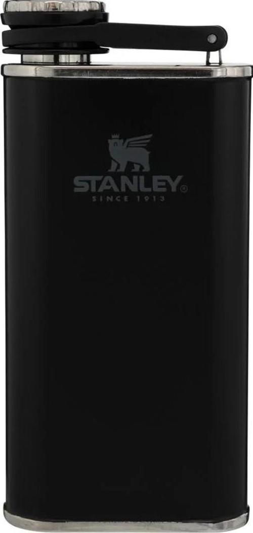 Klasik Paslanmaz Çelik Cep Matarası 0,23 Lt - Matte Black Pebble