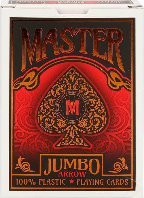 Games Jumbo Plastik Oyun Kartı Destesi Arrow - Kırmızı