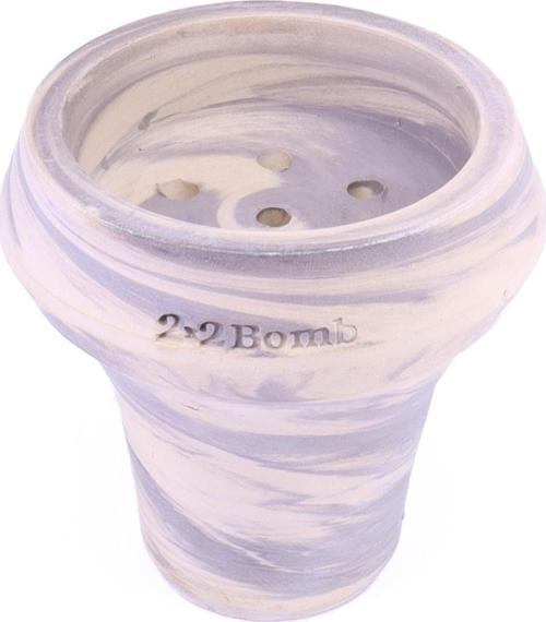 2x2 Bomb Nargile Lülesi Dişi - Gri