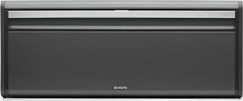 Brabantia Ekmek Kutusu Confıdent Grey Köşeli Çelik Ekmek Sepeti Siyah