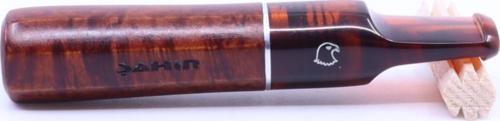 9mm Filtreli 8mm Uçlu Akrilik Saplı Sigara Ağızlığı - Kahverengi - 0756