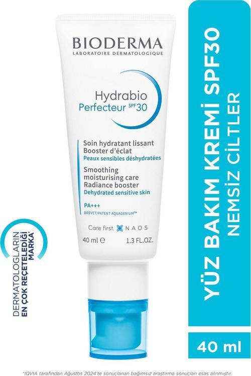 Hydrabio Perfecteur Işıltı Veren Nemlendirici SPF30 Güneş Koruyuculu Yüz Kremi Niasinamid 40 ml