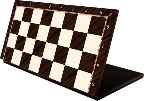 Büyük Boy Katlanır MDF Ahşap Satranç Tahtası Ceviz Desenli (43cmx43 cm)