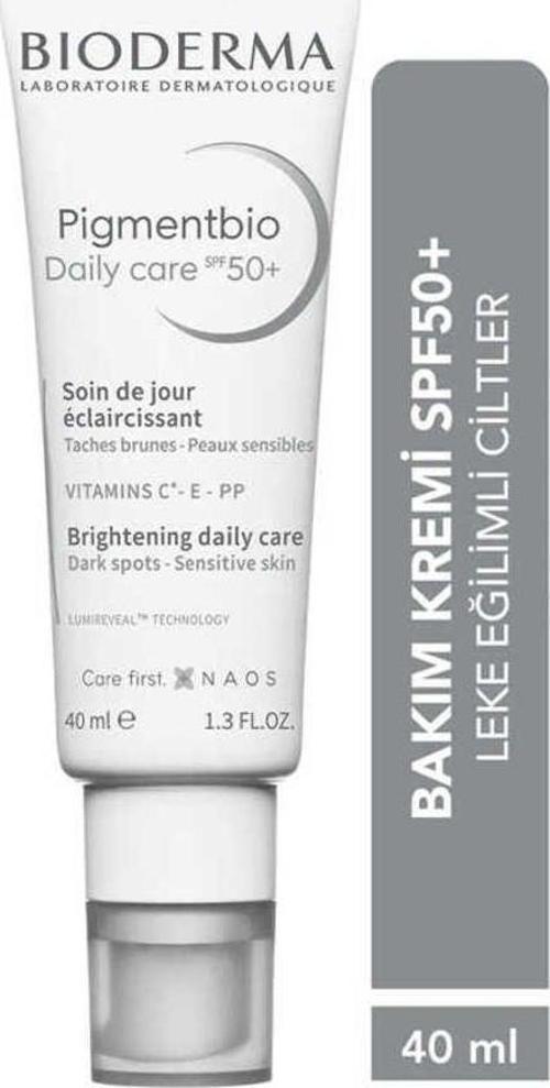Pigmentbio Daily Care SPF50+ Leke Azaltıcı ve Güneşten Koruyucu Gündüz Bakım Kremi 40 ml